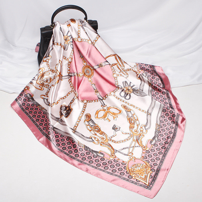 90cm Gift Scarf Printed Satin Scarf