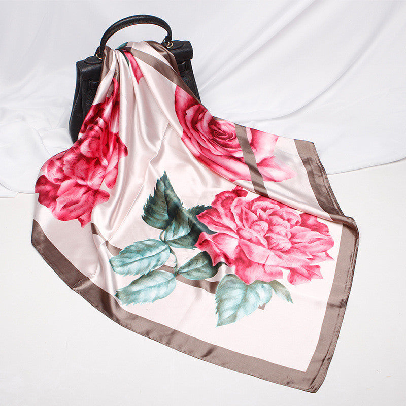 90cm Gift Scarf Printed Satin Scarf