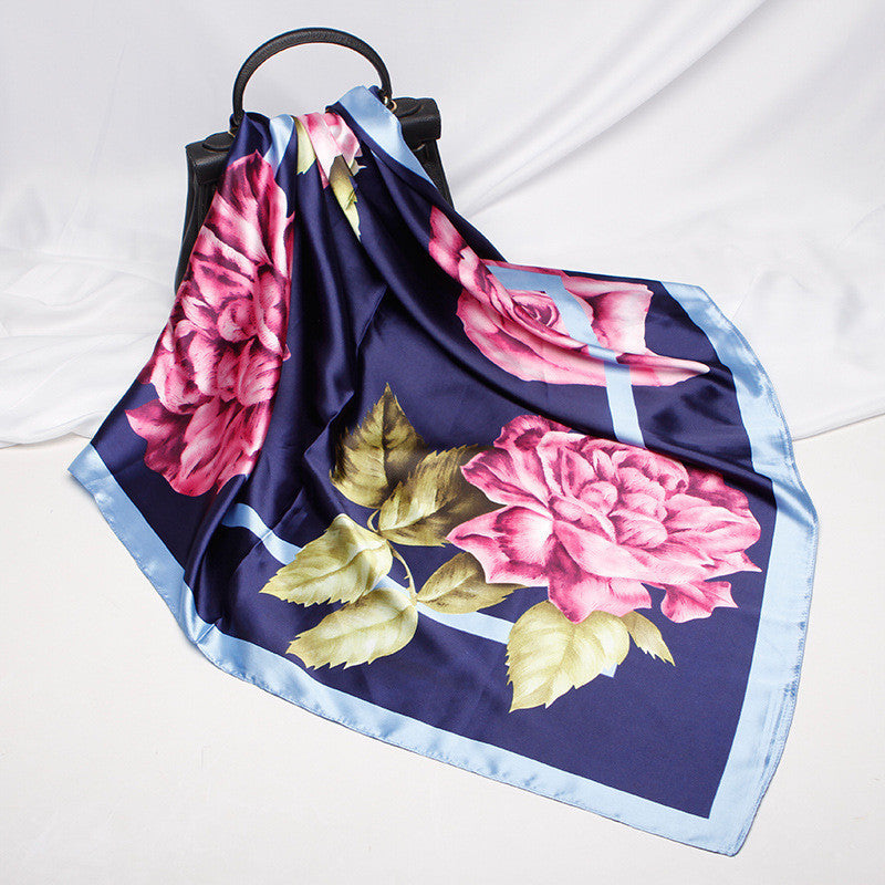 90cm Gift Scarf Printed Satin Scarf