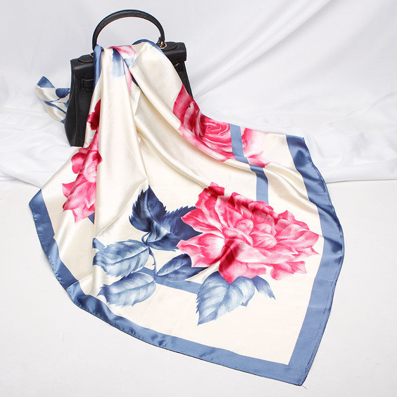 90cm Gift Scarf Printed Satin Scarf