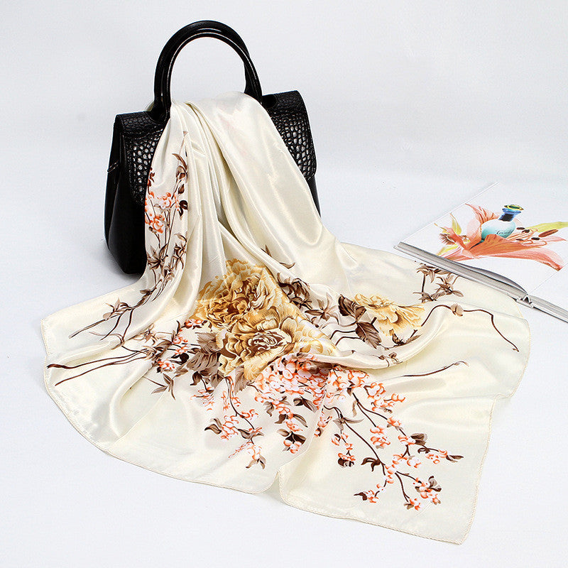 90cm Gift Scarf Printed Satin Scarf