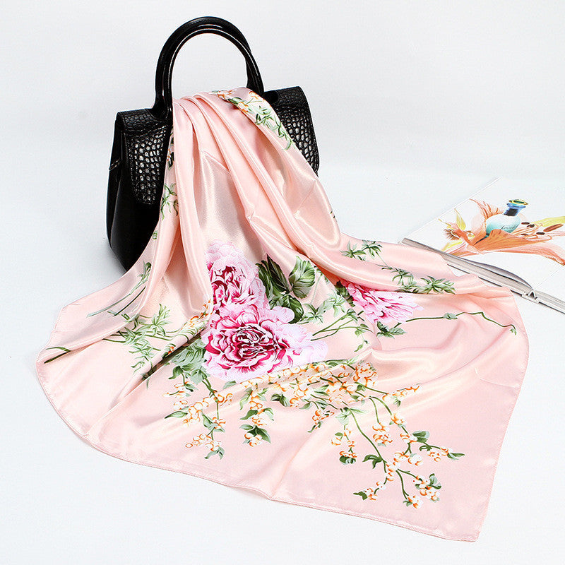 90cm Gift Scarf Printed Satin Scarf