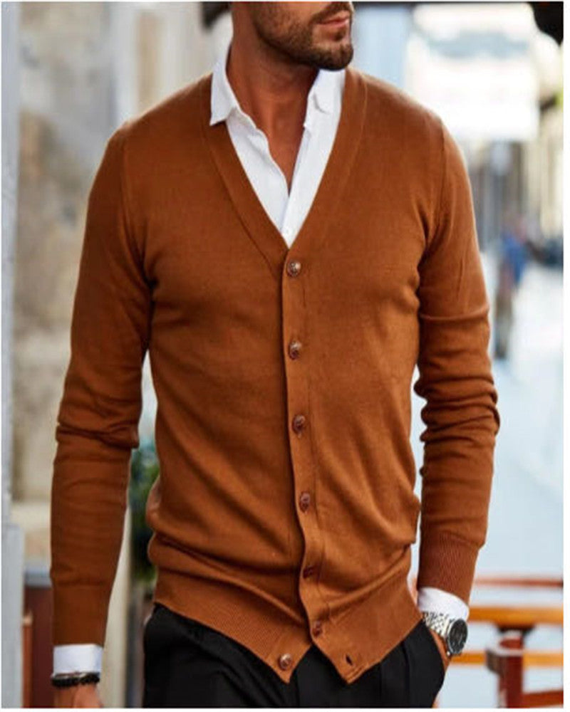 Fashion Simple Casual Men's Sweater Jacket