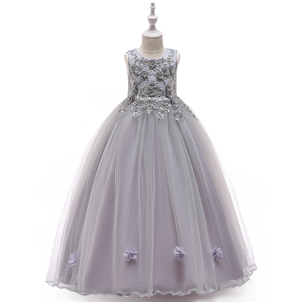 Flower Girl Dress Sleeveless Princess Dress