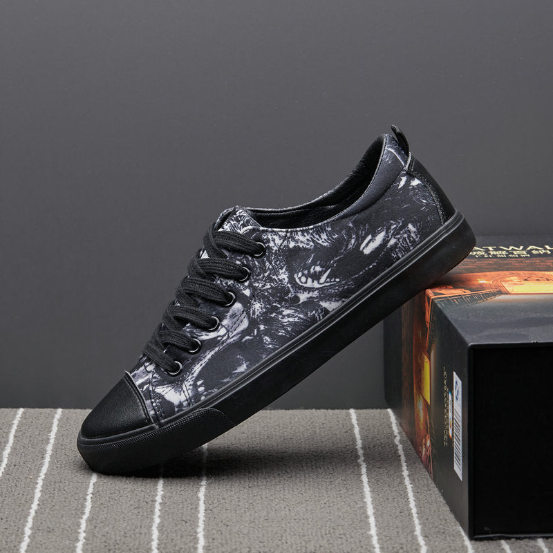 Spring And Autumn New Fashion Lace Up Canvas Shoes Men''s Tiger