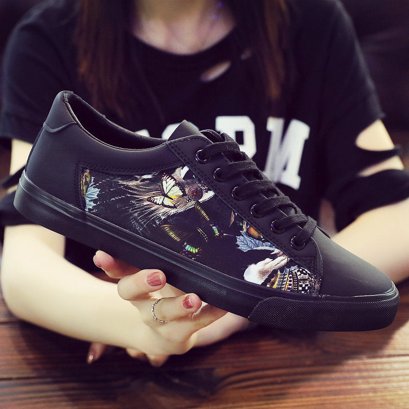 Spring And Autumn New Fashion Lace Up Canvas Shoes Men''s Tiger