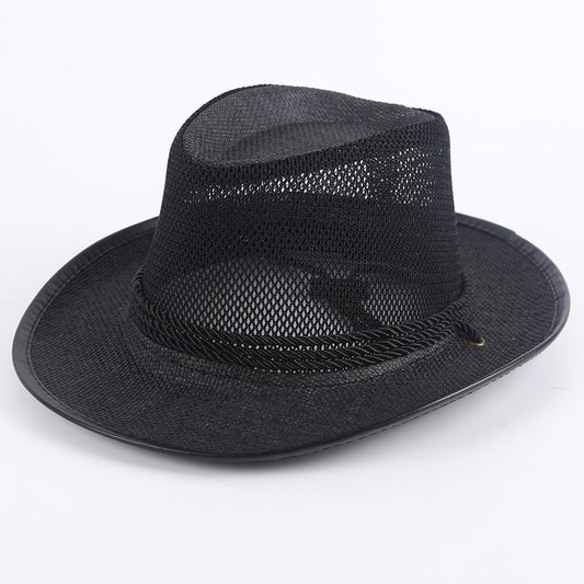 Outdoor Straw Hat Male Summer Seaside Beach Hat Western Cowboy Hat