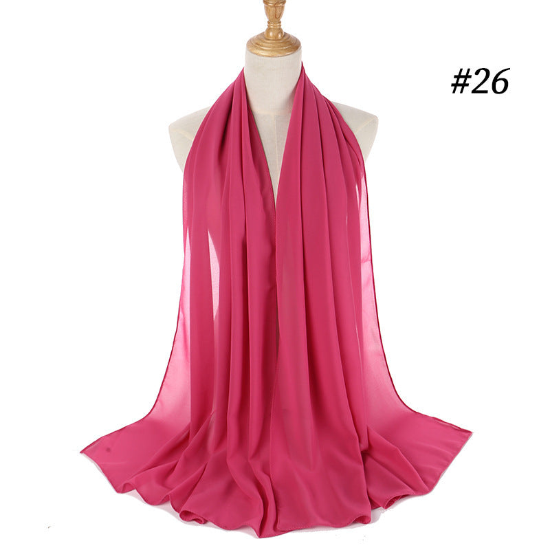 Pearl Chiffon Scarf Malaysia Bubble Chiffon Scarf Foreign Trade Scarf Chiffon Scarf