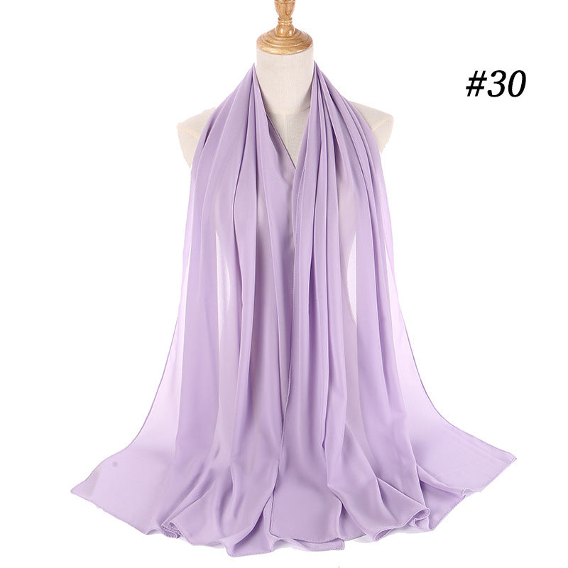 Pearl Chiffon Scarf Malaysia Bubble Chiffon Scarf Foreign Trade Scarf Chiffon Scarf