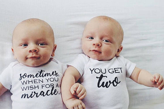 Twin baby jumpsuit