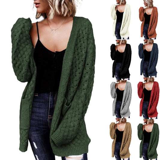 Knitted Cardigan Sweater Coat For Women