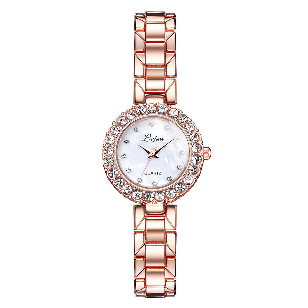 Women's watch with steel strap