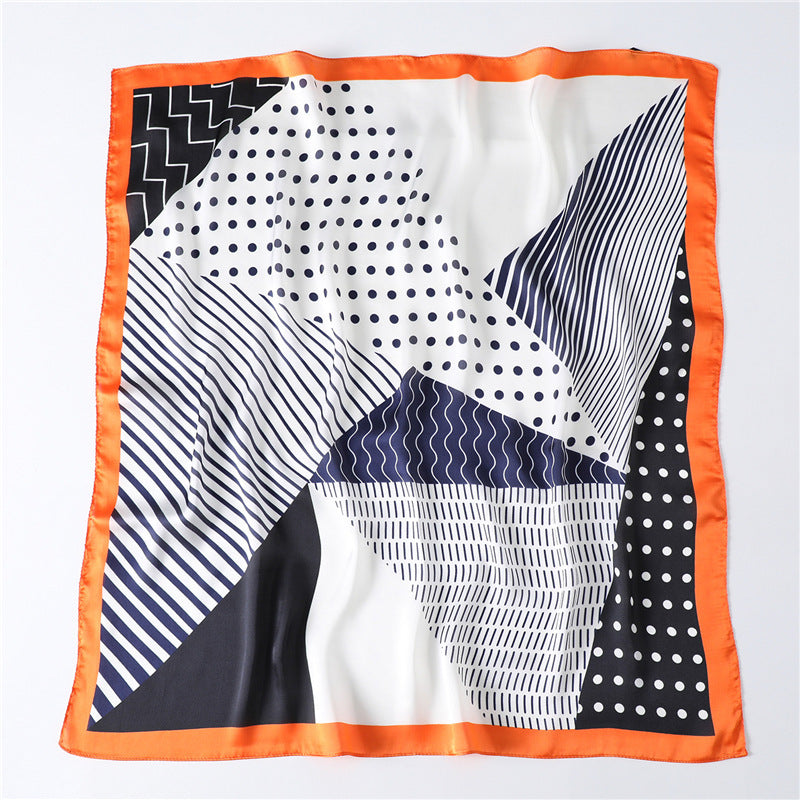 Geometric polka dot scarf professional scarf