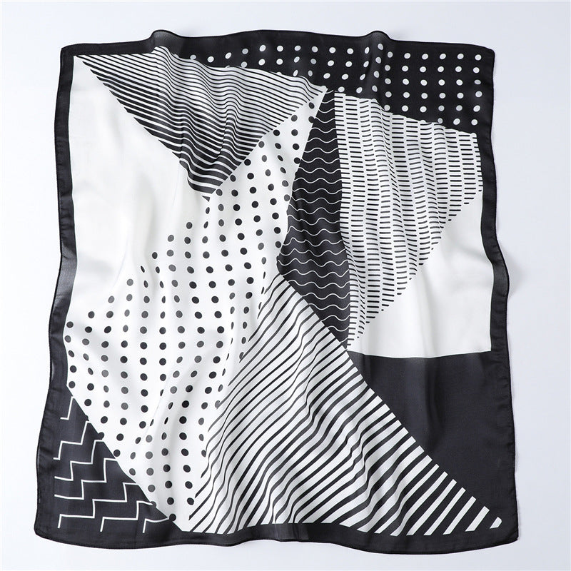 Geometric polka dot scarf professional scarf