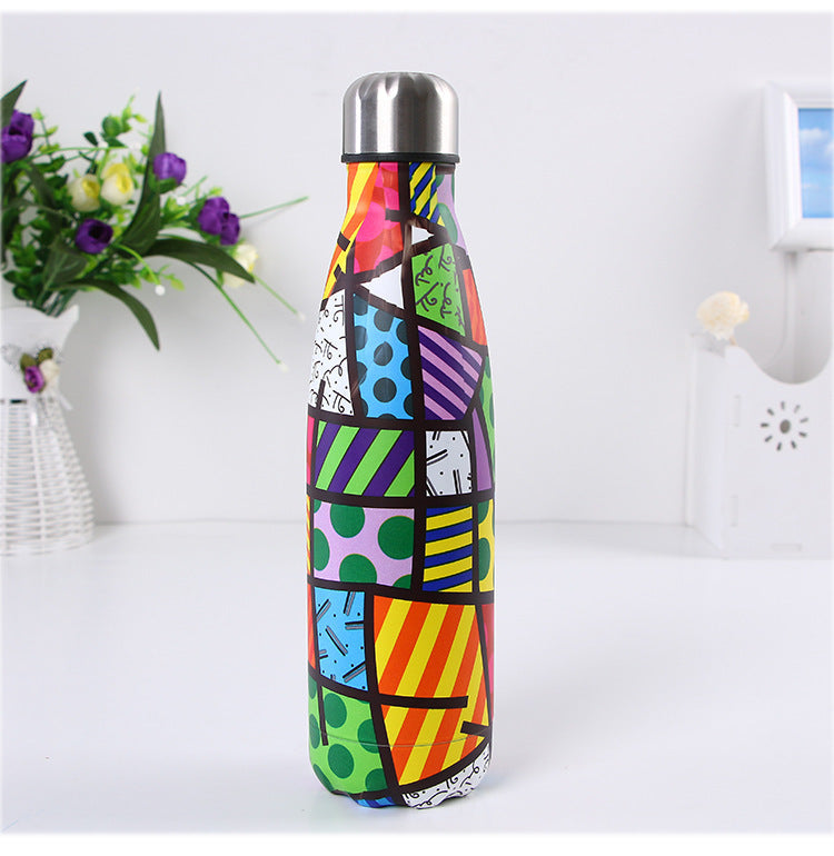 Vacuum Stainless Steel Cola Bottle Heat Preservation Portable Sports Water Cup