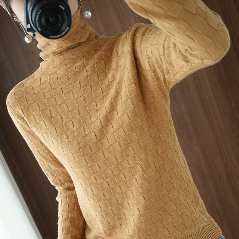 New Pile Neck Sweater For Women