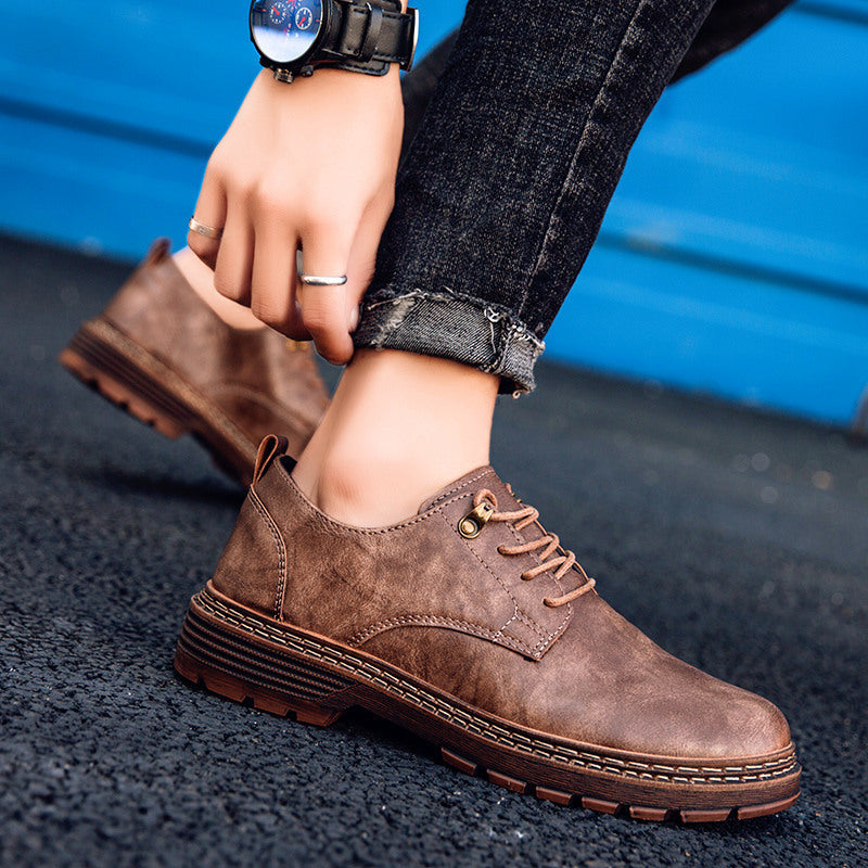 Men's Shoes Low-Cut Martin Boots Men's Casual Shoes Trendy Men