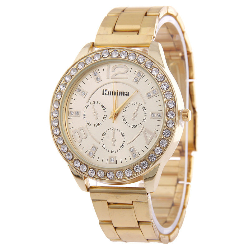 Stainless Steel New High-grade Diamond-set British Watch