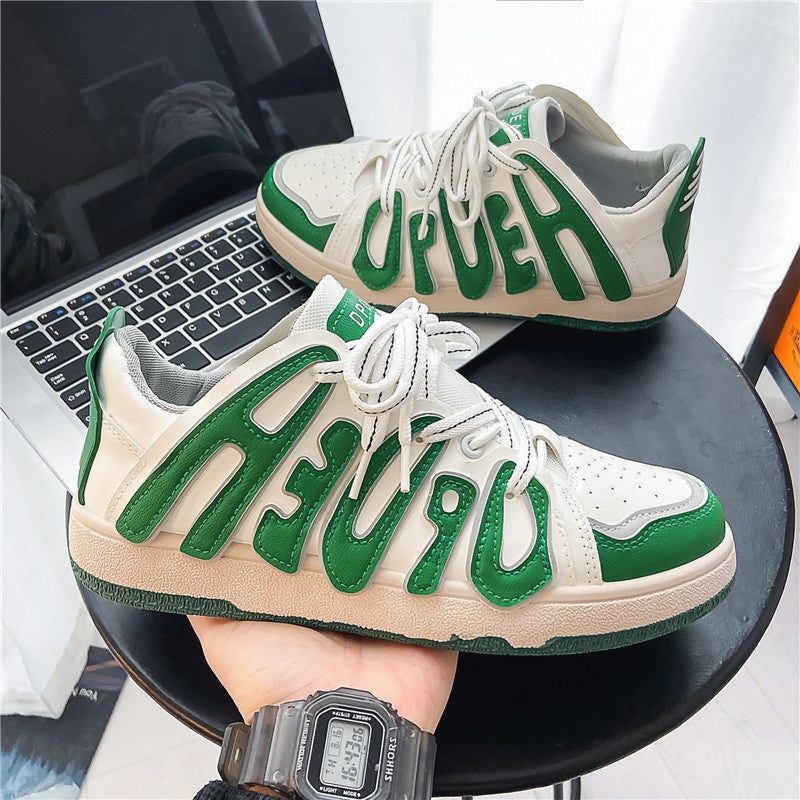 Men And Women Low-top Letter Niche Board Shoes