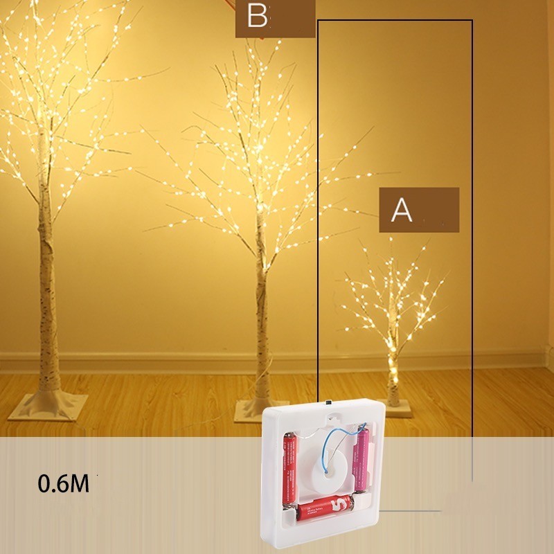 White Birch Tree Lights Led Lanterns Bedroom Room Decoration Lights