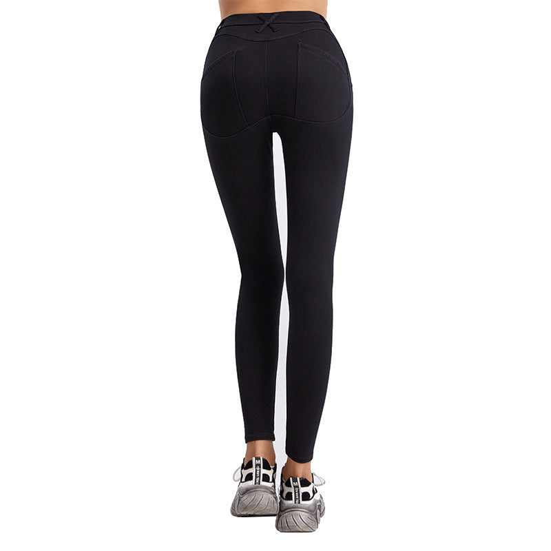 Women's High Waist Straight Yoga Jeans