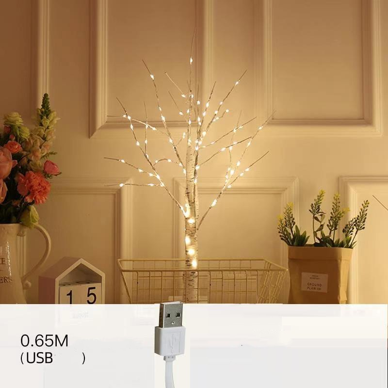 White Birch Tree Lights Led Lanterns Bedroom Room Decoration Lights