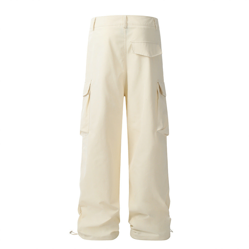 Willow Clinch Pleated Design Loose Trousers Men