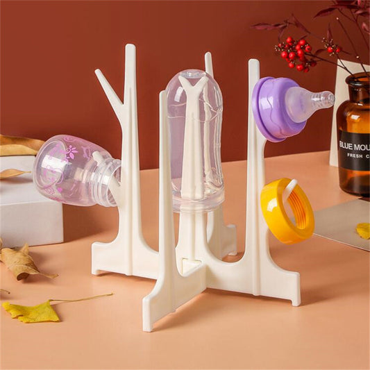 Bottle Drying Rack Baby Feeding Bottles Drain Rack Pacifier Cleaning Dryer Drainer Storage Creative Tree Branch Holder