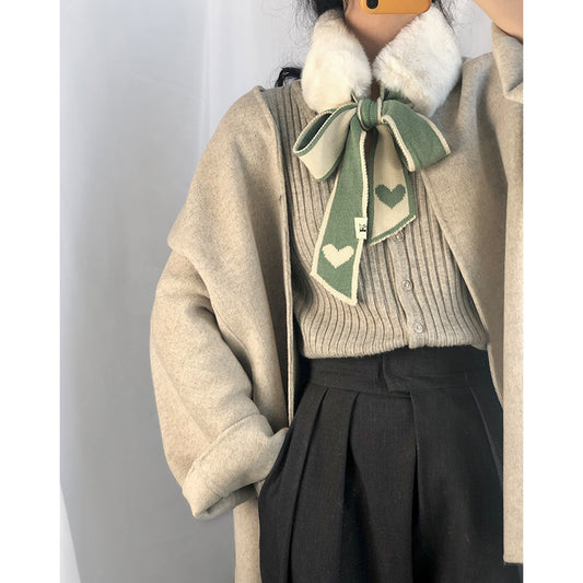 Versatile imitation rabbit hair scarf scarf