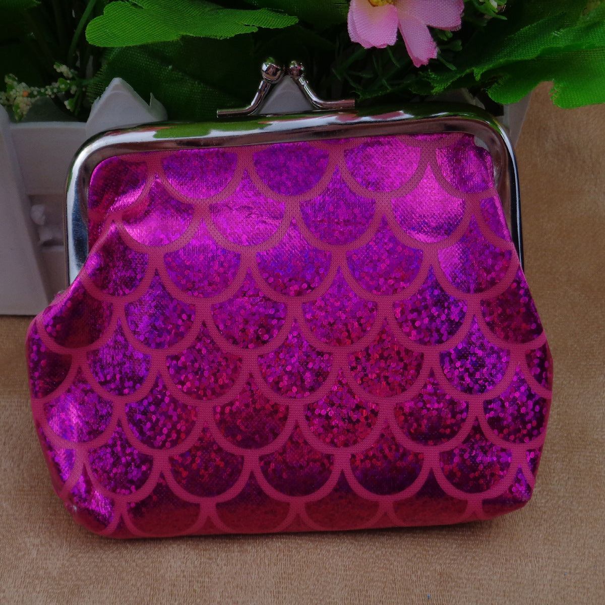 Fish scale coin purse