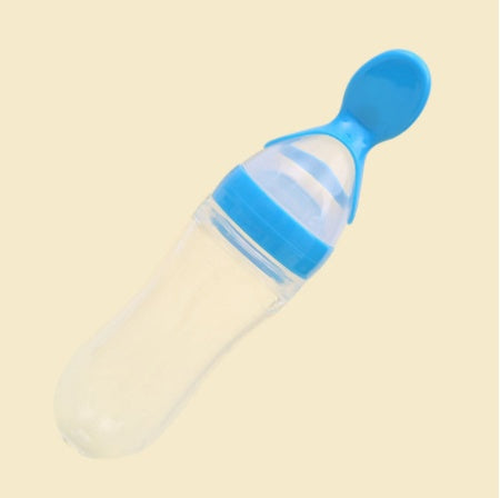 Baby silicone rice paste feeding spoon