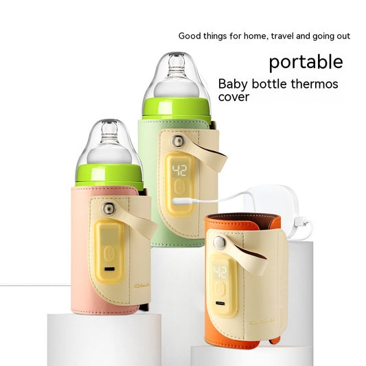 Constant Temperature Baby Heating Insulating Milk Bottle Night Out Portable Heat-holding Bottle Cover