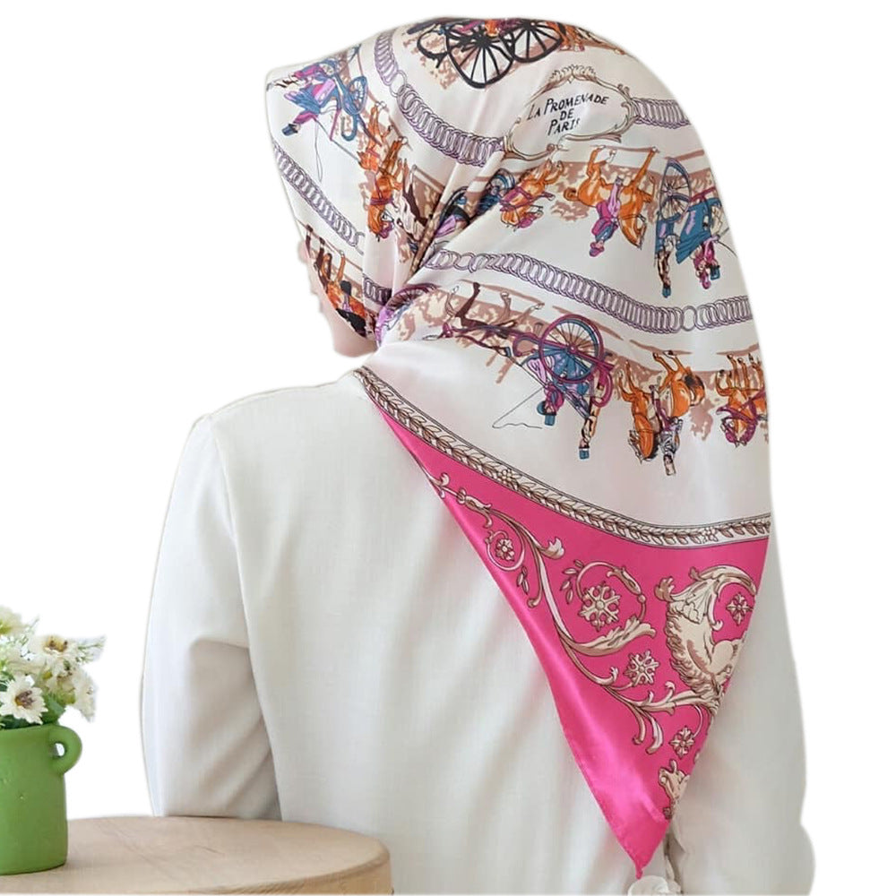 Big Square Scarf Fashion Simulation Silk Scarf
