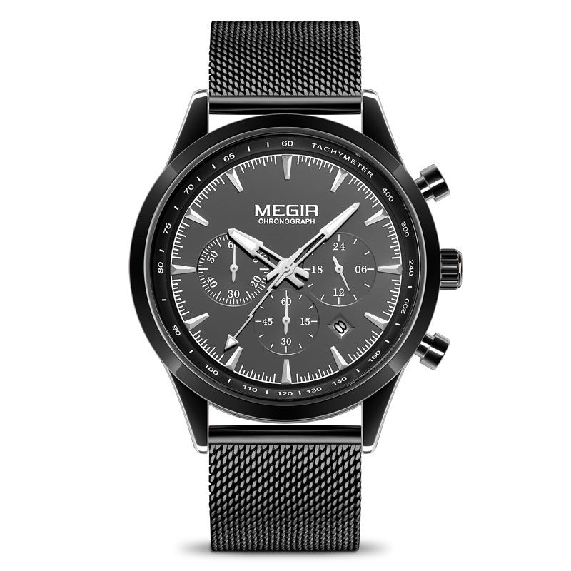 Multifunctional Chronograph Sports Men's Quartz Watch