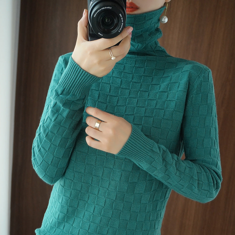 New Pile Neck Sweater For Women