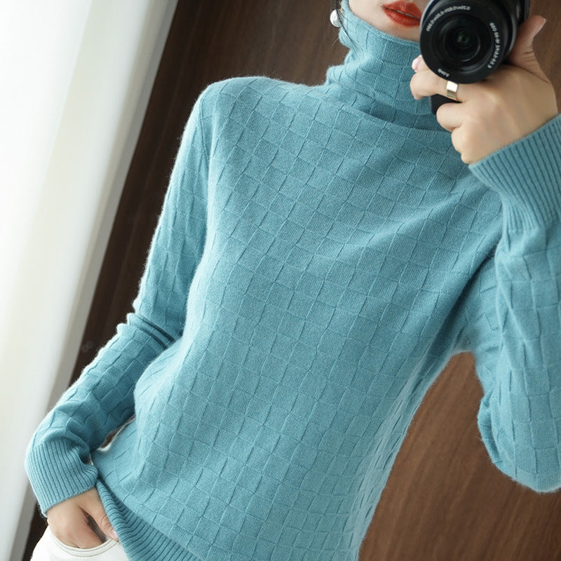 New Pile Neck Sweater For Women