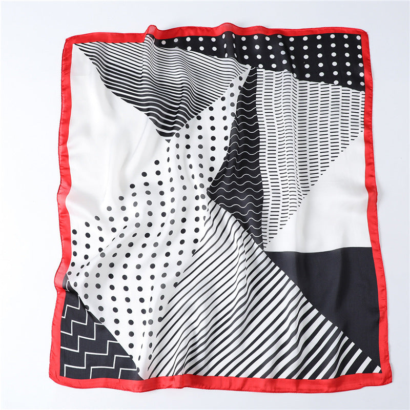 Geometric polka dot scarf professional scarf