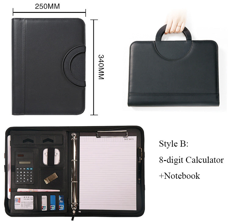 A4 Multifunctional Portable Zipper Bag File Office