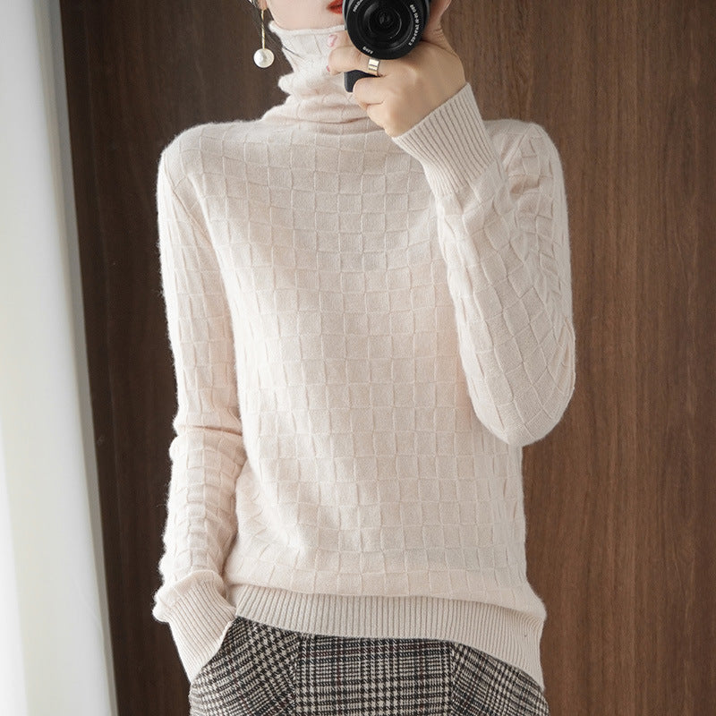 New Pile Neck Sweater For Women