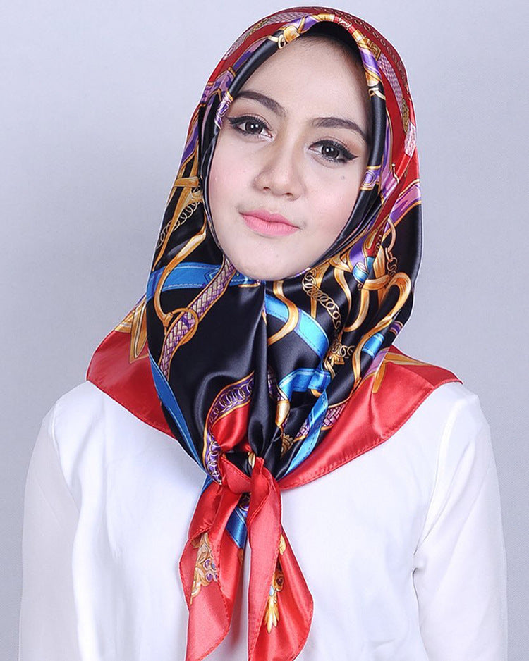 Big Square Scarf Fashion Simulation Silk Scarf