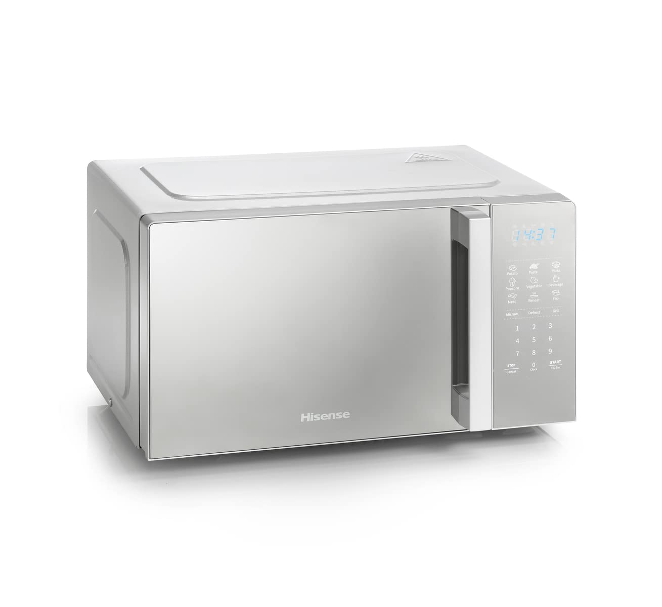 Hisense 700 Watts 20 Litre Solo Microwave Oven H20MOWP1UK White, Automatic Defrost, 5 power levels, Easy Clean, 32.6D x 45.5W x 26.1H centimetres Freestanding