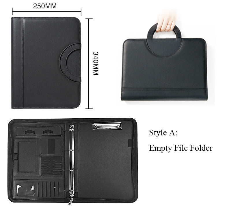 A4 Multifunctional Portable Zipper Bag File Office