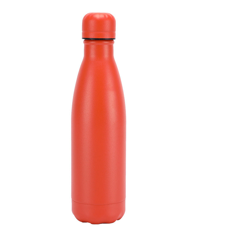 Insulated Stainless Steel Water Bottle Mug Rubber Painted Surface Vacuum Flask Coffee Cup Bottle