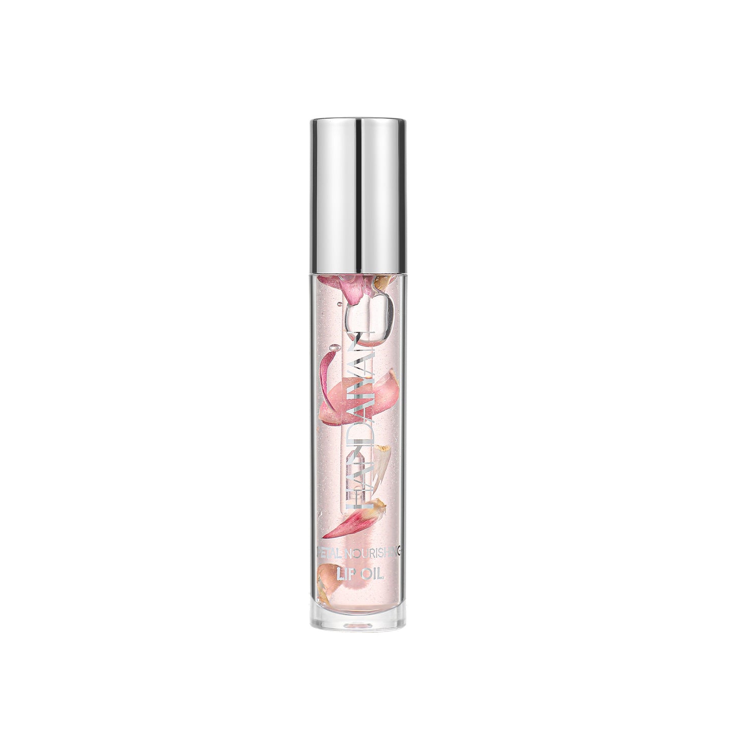 Transparent Dried Flower Lip Gloss Mirror Water Light Lasting