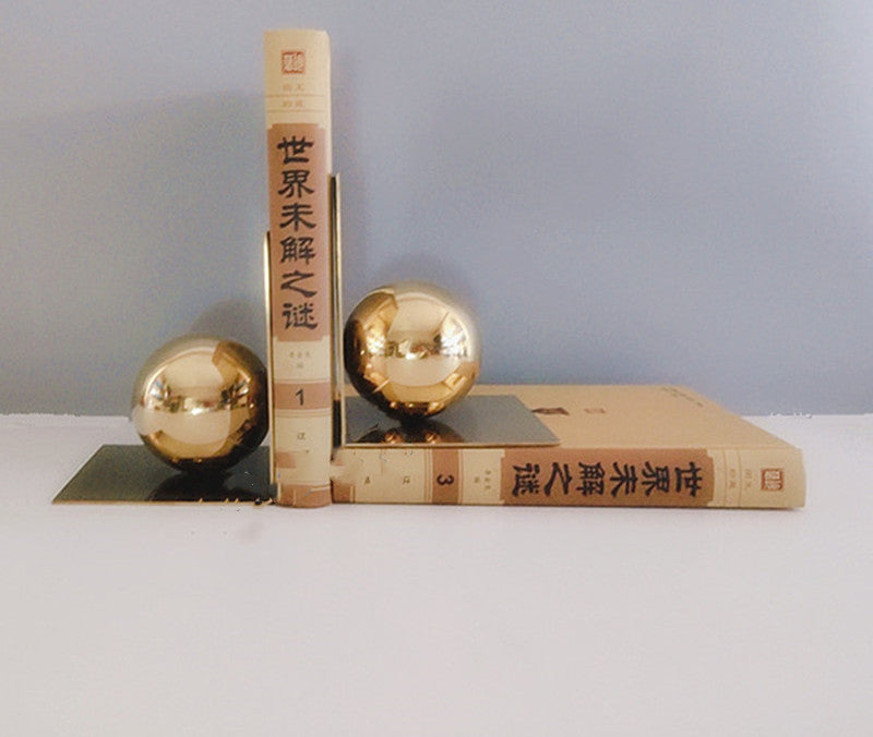 Modern Metal Ball Bookends Books Rely On Books