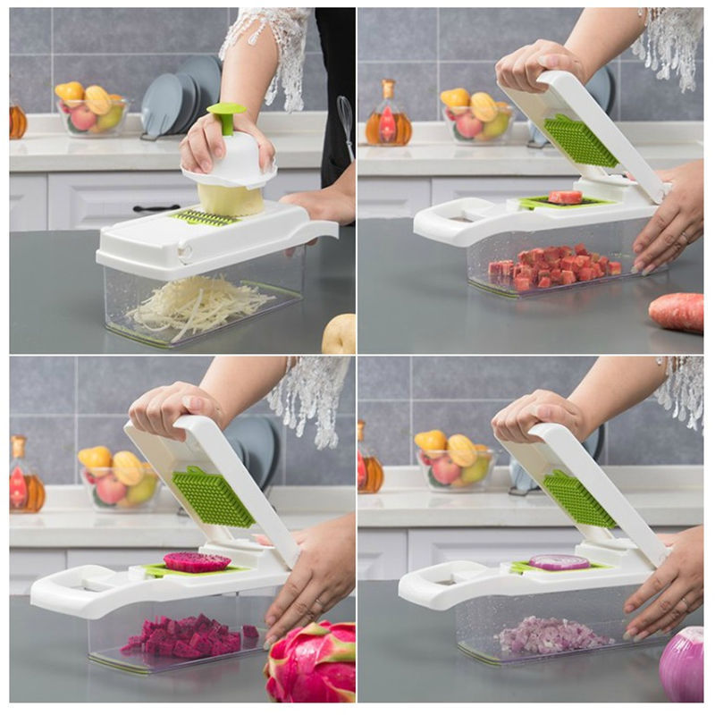 Double-head vegetable cutter multi-function vegetable cutter household