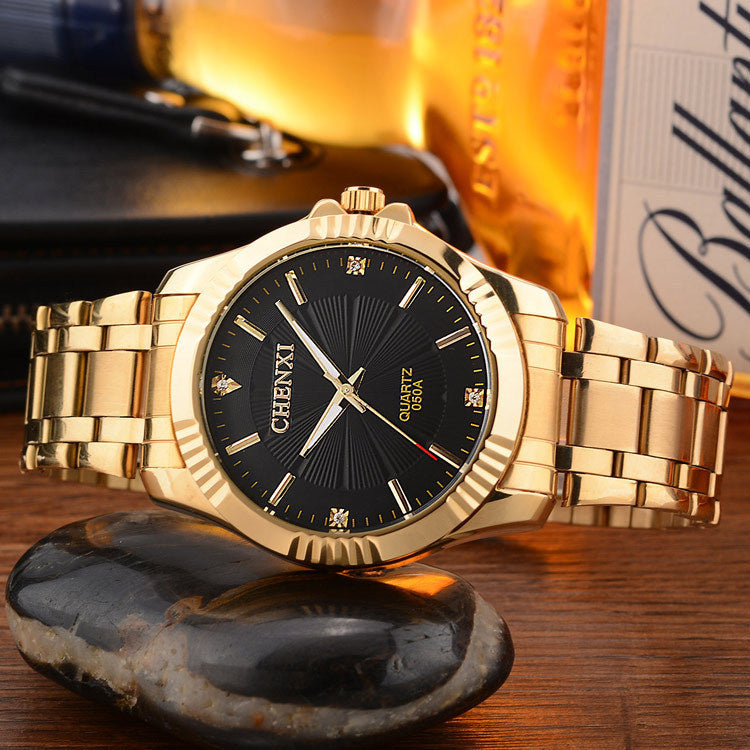 Business Men's Watches Fashion Full Gold