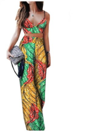 African Print Ladies Two Piece Suit