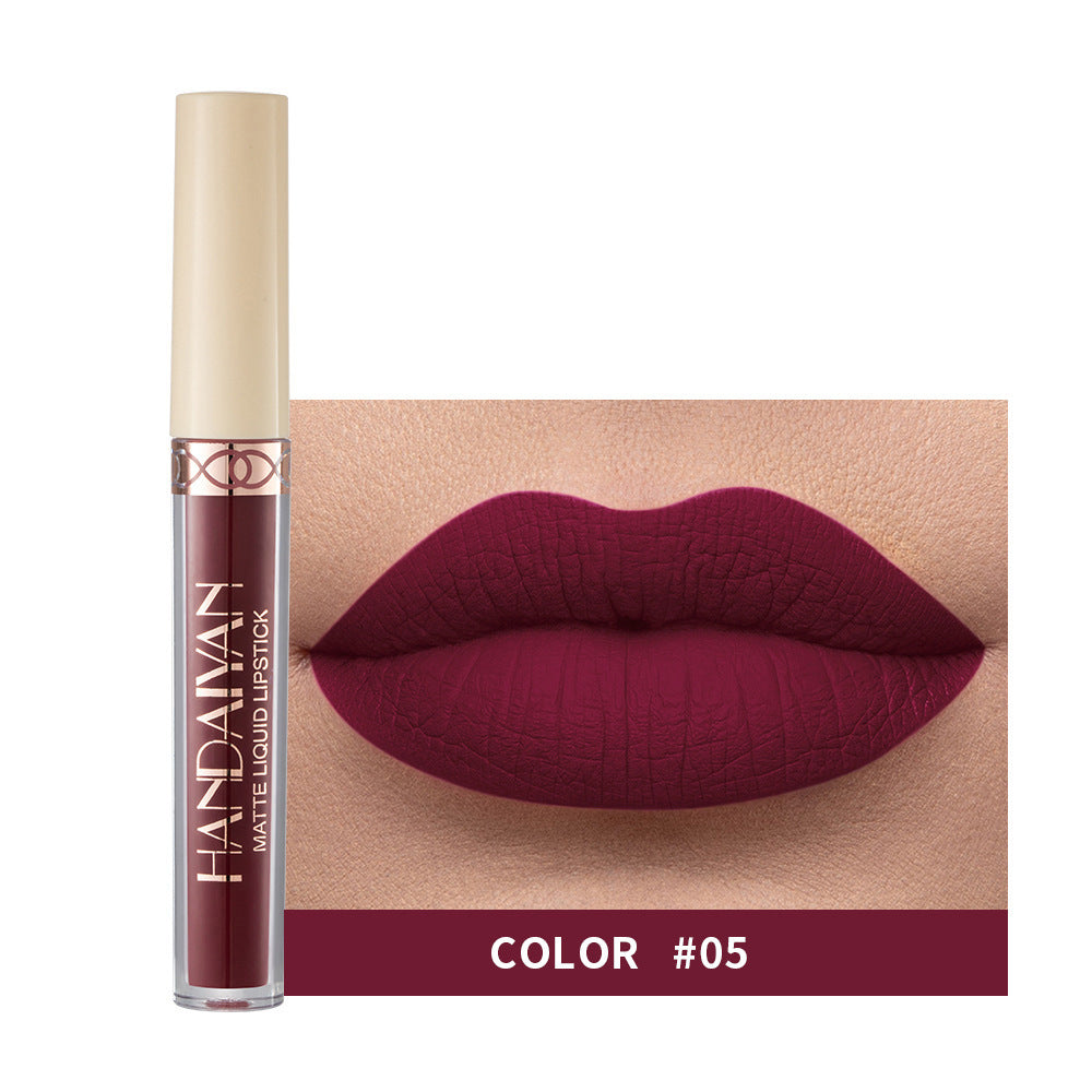 Matte Finish Velvet 12 Colors Lip Gloss Liquid Lipstick Lip Glaze