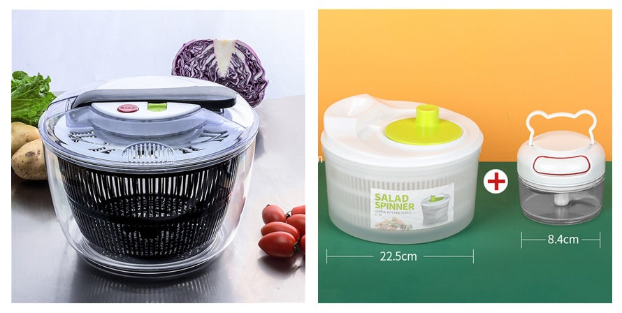 Useful Vegetables Fruits Dryer Salad Spinner Fruit Wash Clean Basket Storage Drying Machine Kitchen Tools Vegetable Dehydrator